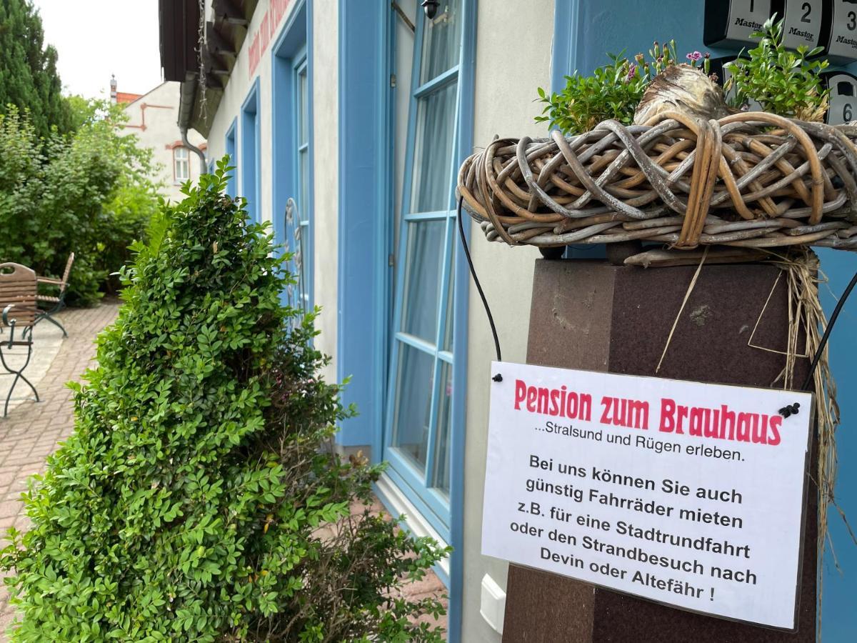 Pension zum Brauhaus Stralsund Exterior foto